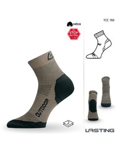 Lasting TCC 769 béžová funkční ponožky