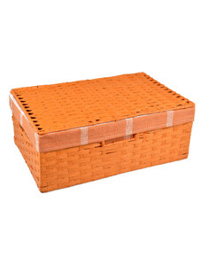 Úložný box s víkem oranžový