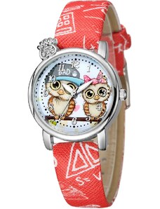 OEM Dětské Hodinky Owl KP11299 červená