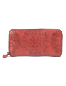 Dámská kožená peněženka na zip Noelia Bolger 5117 červená