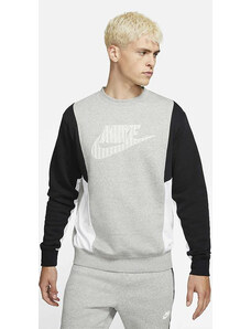 Pánská mikina Nike Men Hybrid Fleece Hoodie Crew Grey L