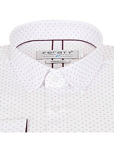 Pánská košile FERATT NICO MODERN bordó vzor