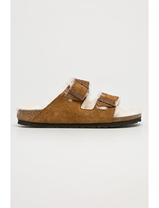 Pantofle Birkenstock Arizona hnědá barva, 1001135-Mink