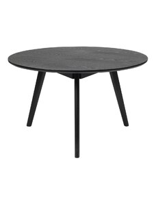 Černý jasanový konferenční stolek ROWICO YUMI 90 cm