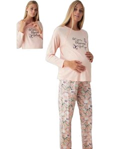 Naspani Luxusní pyžamo těhotenské a kojící 1D1013