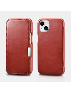 Knížkové pouzdro pro iPhone 13 mini - iCarer, Vintage Red