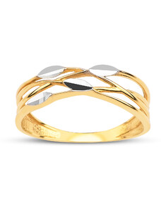 Lillian Vassago Jemný prsten z kombinovaného zlata LLV95-GR002