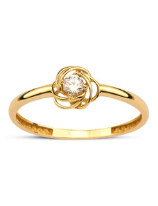 Lillian Vassago Originální zlatý prsten se zirkonem LLV95-GR026