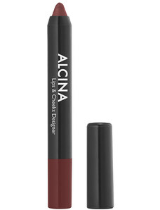 Alcina Rtěnka a tvářenka 2 v 1 Lip & Cheeks Designer Brown 9 g