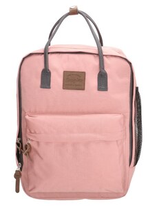 Beagles Růžový objemný batoh do školy „Scandinavia“
