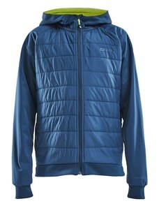 Craft ADV Insulate Hood Jacket Junior Beat blue dětská bunda modrá/žlutá 146/152