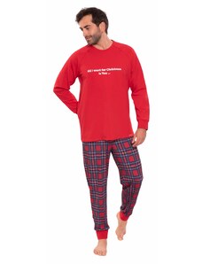 Wadima Pánské pyžamo s dlouhým rukávem, 204158 250, červená