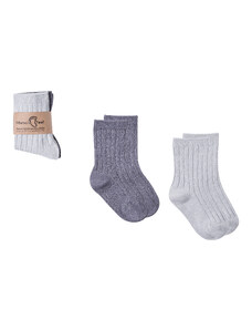 Mama's Feet Dětské ponožky Tinsels Polar světle/tmavě šedé