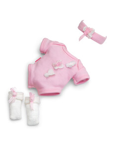 Berjuan Luxusní sada oblečků pro panenky Pijamita růžová 38cm