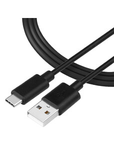 Tactical Smooth Thread kabel USB A/USB C 1m Černá