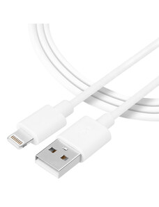 Tactical nabíjecí kabel USB A/Lightning 0.3m Bílá