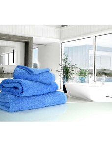 Froté ručník LinenHall Blue Label 500 gsm Mediterranean (modrá)