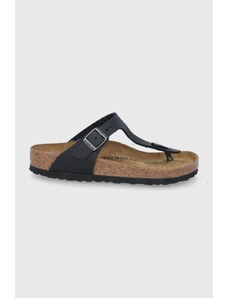 Kožené žabky Birkenstock Gizeh černá barva, 845251-Oil.Blk