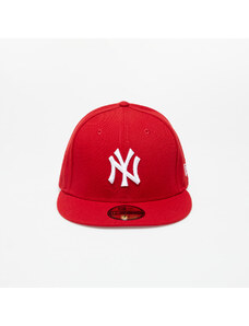 Kšiltovka New Era 59Fifty MLB Basic New York Yankees Cap Scarlet/ White