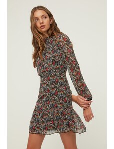 Trendyol Multicolored Patterned Stand Collar Dress