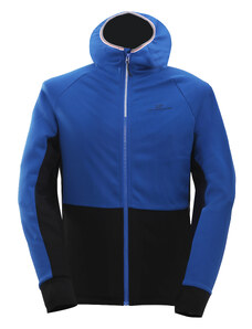 2117 LINSELL - ECO Pánská POWERFLEECE mikina s kapucí, Blue