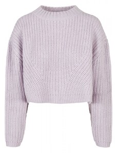 URBAN CLASSICS Ladies Wide Oversize Sweater - softlilac