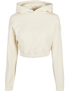 URBAN CLASSICS Ladies Short Oversized Sweat Hoody - whitesand