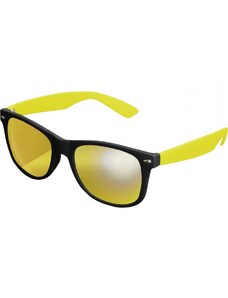 URBAN CLASSICS Sunglasses Likoma Mirror - blk/ylw/ylw