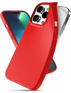 Ochranný kryt pro iPhone 13 Pro - Mercury, Soft Feeling Red