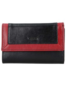 Luxusní kožená peněženka Lagen - černočervená