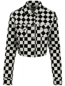 URBAN CLASSICS Ladies Short Check Twill Jacket