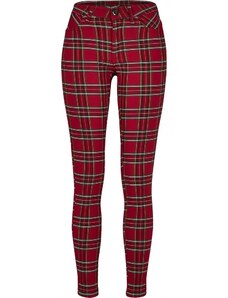 URBAN CLASSICS Ladies Skinny Tartan Pants