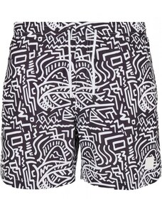 Pánské koupací šortky Urban Classics Pattern Swim Shorts - signs aop