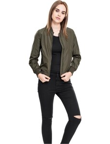 UC Ladies Dámská bunda Light Bomber Jacket tmavě olivová