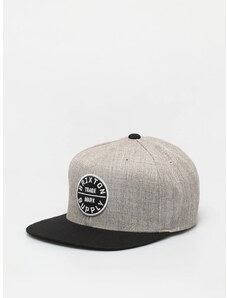 Brixton Oath III Snapback (light heather grey/black)šedá