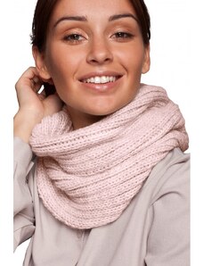 BeWear BK062 Žebrovaný pletený šál - růžový