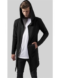 Pánský cardigan Urban Classics Long Hooded Open Edge - tmavě šedý