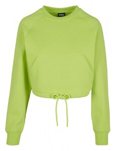 URBAN CLASSICS Ladies Oversized Short Raglan Crew - frozen yellow