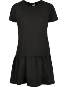 Dámské šaty Urban Classics Ladies Valance Tee Dress - black