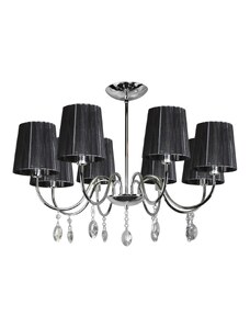 Candellux Lustr na tyči SORENTO 8xE14/40W/230V černá CA0500