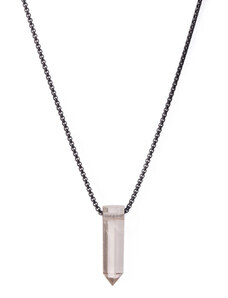 Kouřový křemen náhrdelník pro muže - XXL-80cm Trimakasi