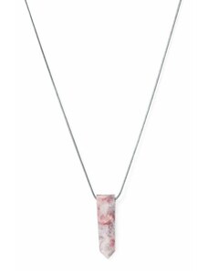 Růžový turmalín náhrdelník pro ženy - Stříbrná Trimakasi