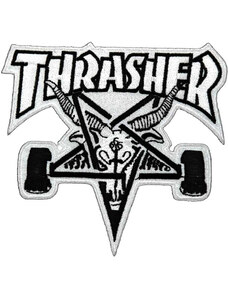 Nášivka Thrasher Sk8 Goat Logo - white