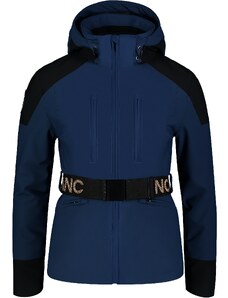 Nordblanc Modrá dámská softshellová lyžařská bunda BELTED