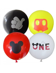 BB-Shop Sada balonků Mickey Mouse 4 kusy Narozeniny