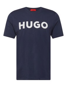 HUGO Red Tričko 'Dulivio' tmavě modrá / bílá