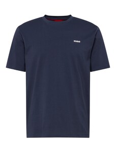 HUGO Red Tričko 'Dero' námořnická modř / bílá