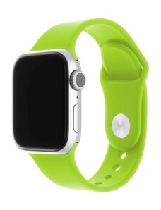 Set silikonových řemínků FIXED Silicone Strap pro Apple Watch 42/44/45/49mm, zelený FIXSST-434-GRE