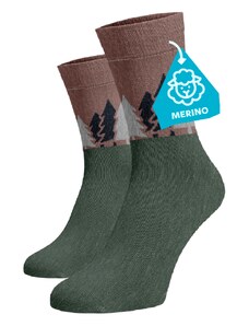 Benami Hrubé hřejivé ponožky MERINO Les