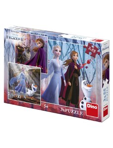 DINO Frozen II 3 obrázky puzzle